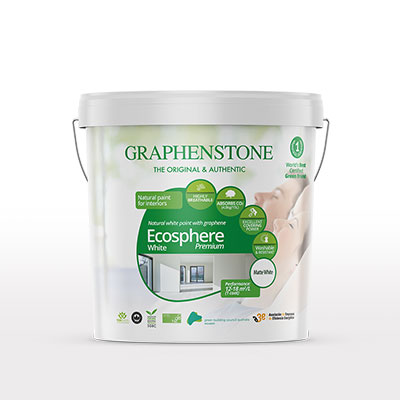 Ecological and natural paint with graphene