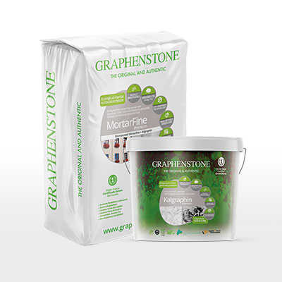 Ecological lime mortar with graphene